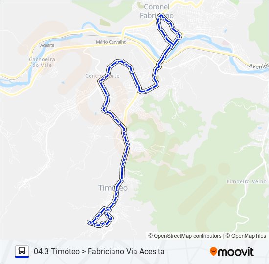 UNIVALE 3182D bus Line Map