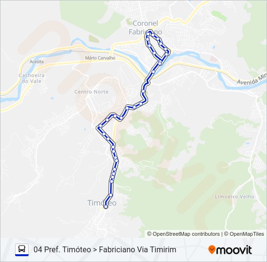 UNIVALE 3182D Bus Line Map
