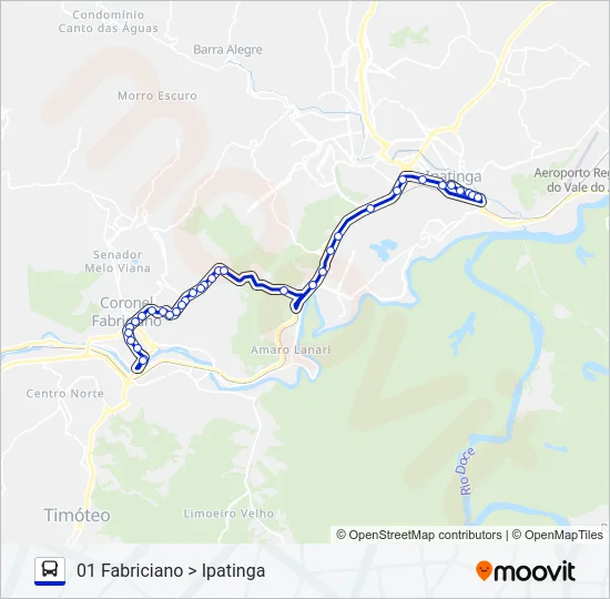 UNIVALE 3182E Bus Line Map