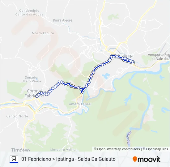UNIVALE 3182E Bus Line Map