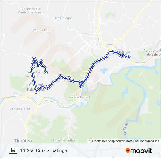 UNIVALE 3182F Bus Line Map