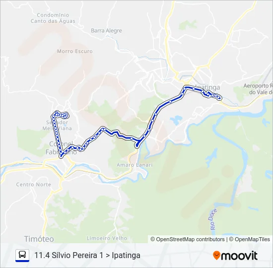 UNIVALE 3182F Bus Line Map