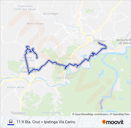 UNIVALE 3182F Bus Line Map