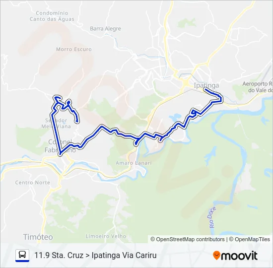 UNIVALE 3182F Bus Line Map