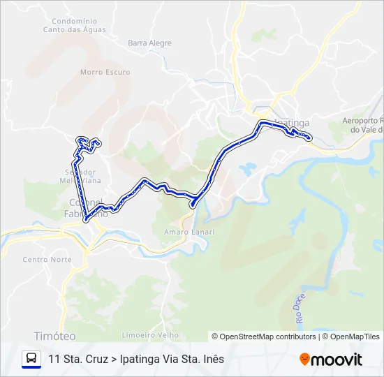 UNIVALE 3182F Bus Line Map