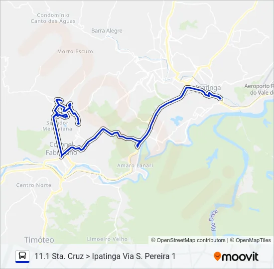 UNIVALE 3182F Bus Line Map