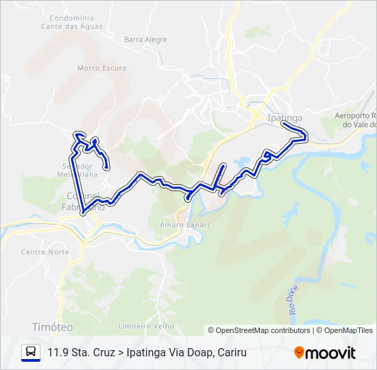 UNIVALE 3182F Bus Line Map