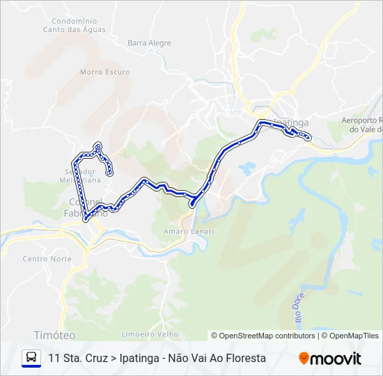 UNIVALE 3182F Bus Line Map