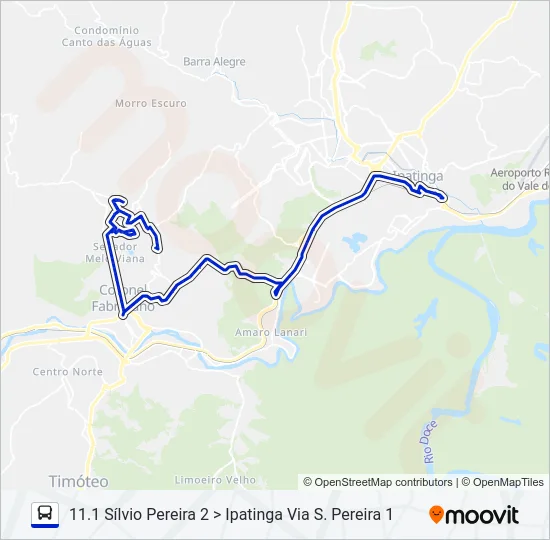 UNIVALE 3182F Bus Line Map