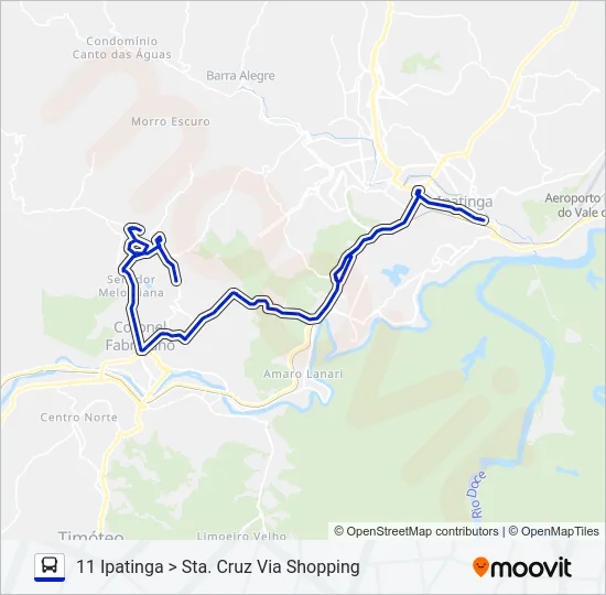 UNIVALE 3182F Bus Line Map