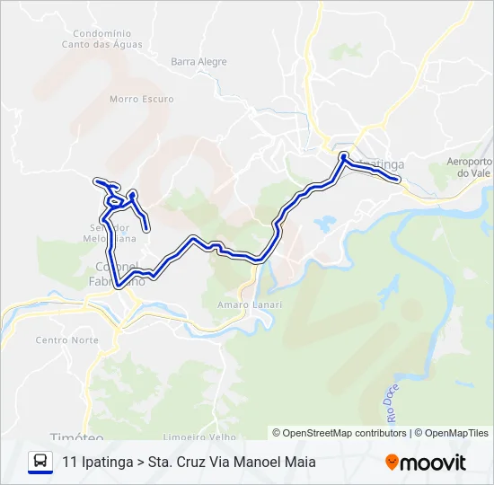 UNIVALE 3182F Bus Line Map