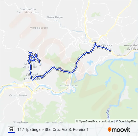 UNIVALE 3182F Bus Line Map