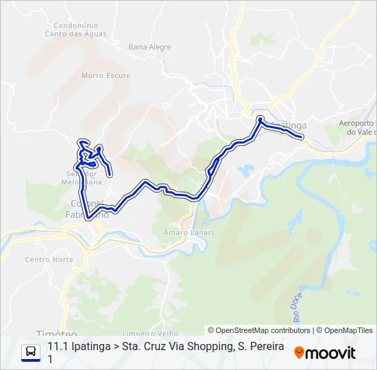 UNIVALE 3182F Bus Line Map