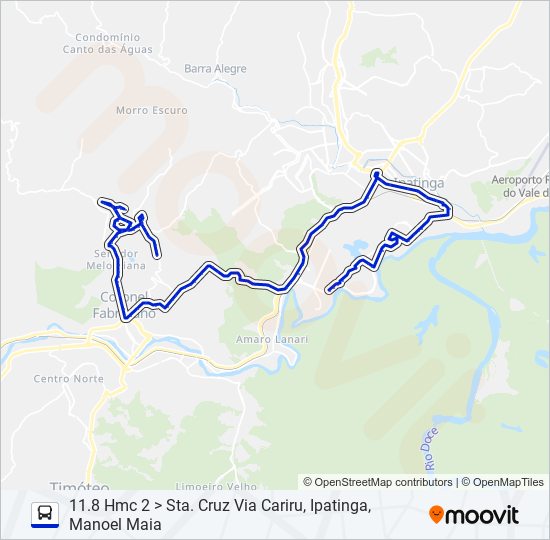 Mapa de UNIVALE 3182F de autobús