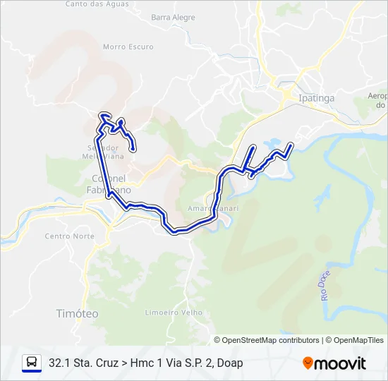 UNIVALE 3182F Bus Line Map