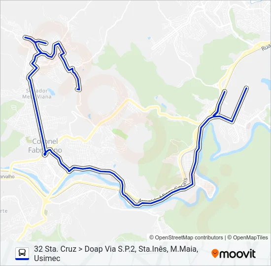 UNIVALE 3182F Bus Line Map