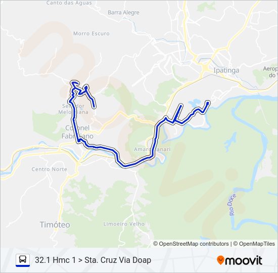 UNIVALE 3182F Bus Line Map