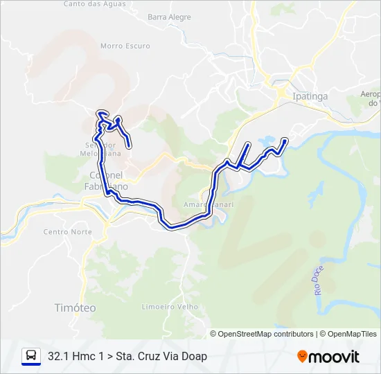 UNIVALE 3182F Bus Line Map