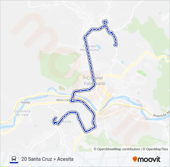UNIVALE 3182G Bus Line Map