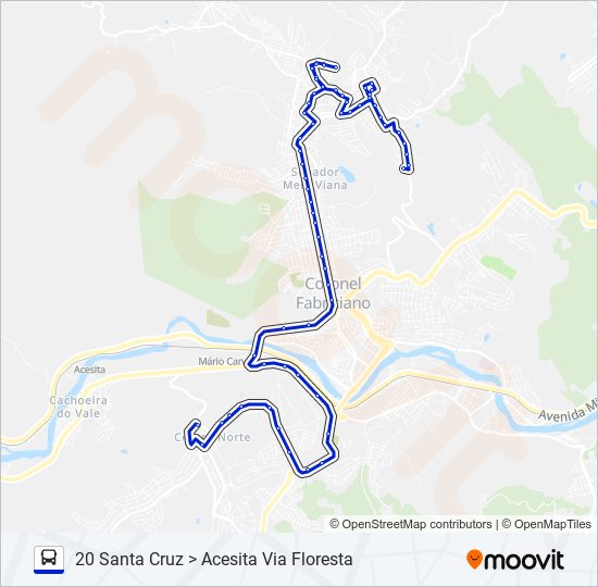 UNIVALE 3182G bus Line Map