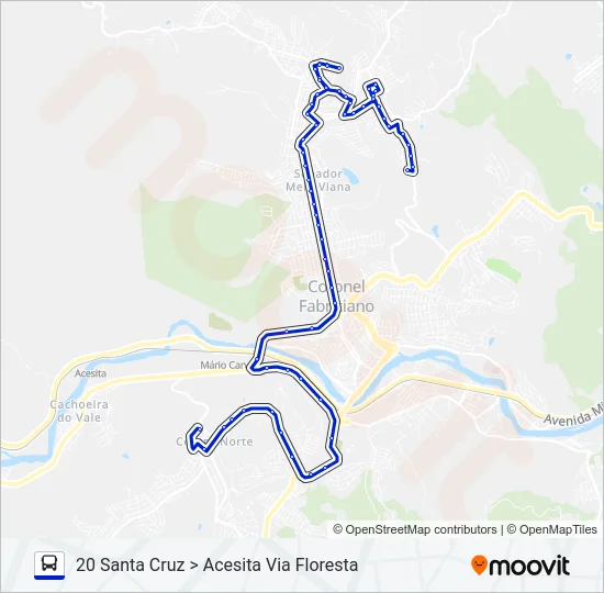UNIVALE 3182G Bus Line Map