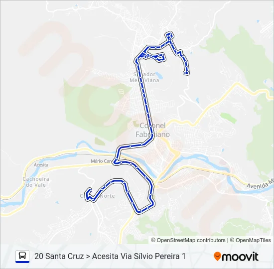 UNIVALE 3182G Bus Line Map
