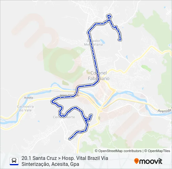 UNIVALE 3182G Bus Line Map