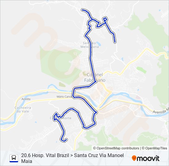 Mapa de UNIVALE 3182G de autobús