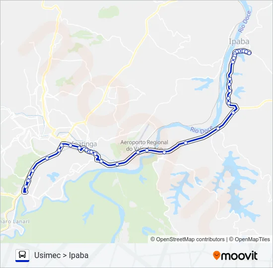 UNIVALE 3183A Bus Line Map