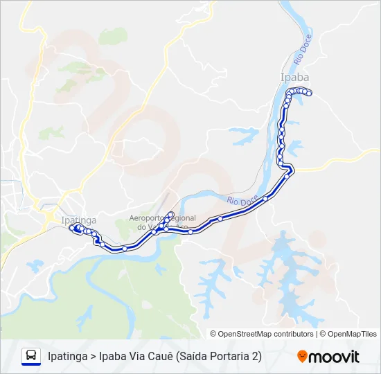 UNIVALE 3183A Bus Line Map