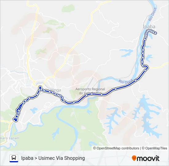 UNIVALE 3183A Bus Line Map