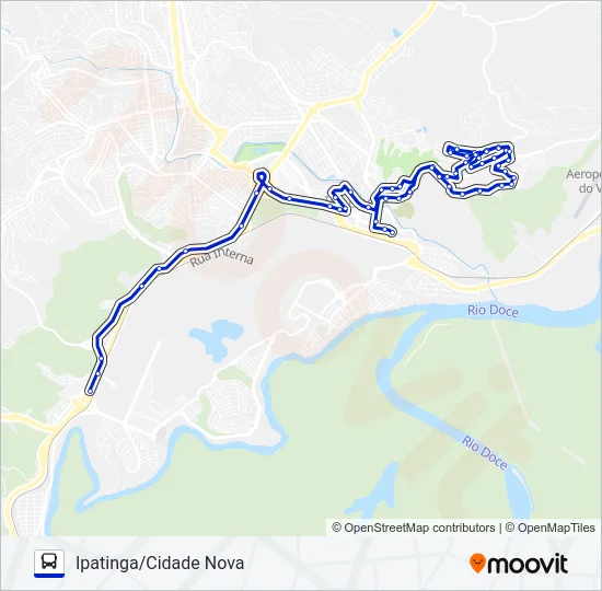 UNIVALE 3021-1 Bus Line Map