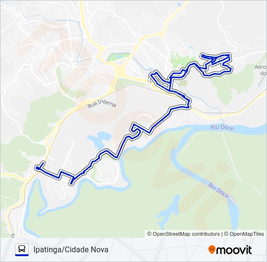 UNIVALE 3021-1 Bus Line Map