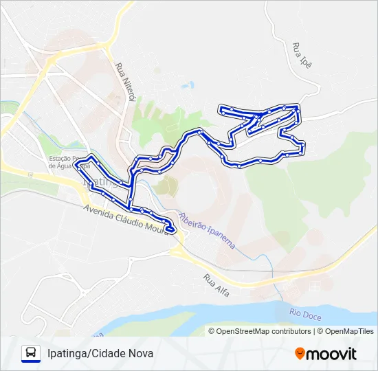UNIVALE 3021-1 Bus Line Map
