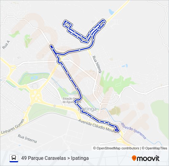 UNIVALE 3021-1 Bus Line Map