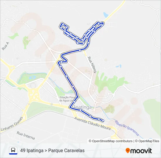 UNIVALE 3021-1 Bus Line Map