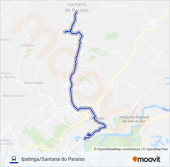 UNIVALE 3021-1 bus Line Map