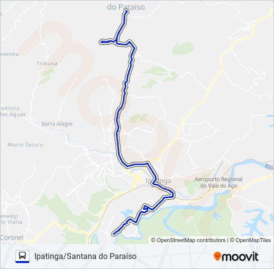 UNIVALE 3021-1 bus Line Map