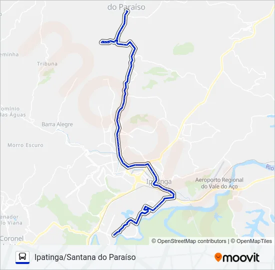 UNIVALE 3021-1 Bus Line Map