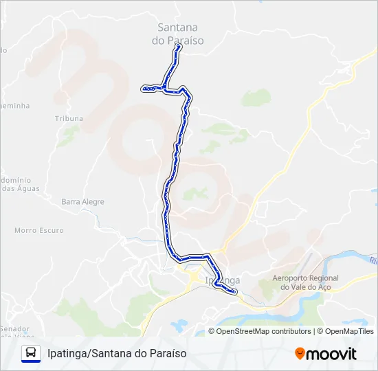 UNIVALE 3021-1 Bus Line Map
