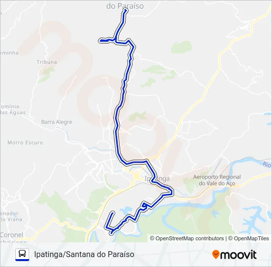 UNIVALE 3021-1 Bus Line Map