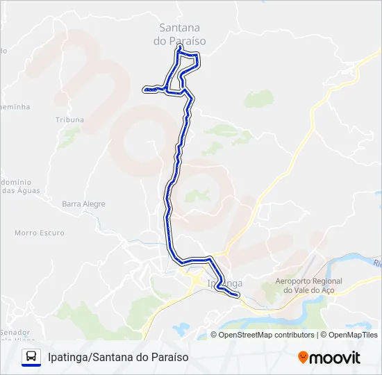 UNIVALE 3021-1 Bus Line Map