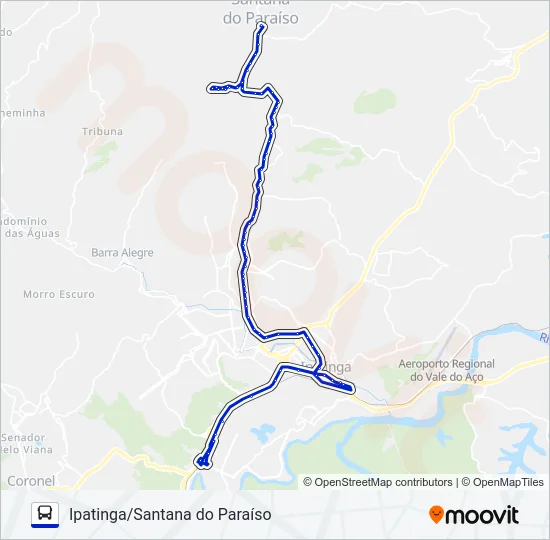 UNIVALE 3021-1 Bus Line Map