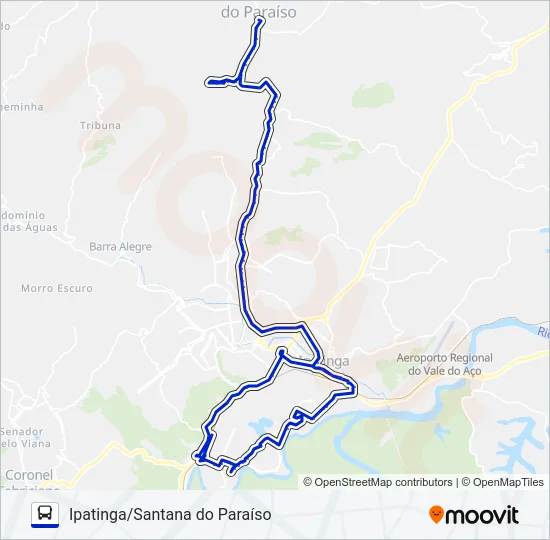 UNIVALE 3021-1 Bus Line Map