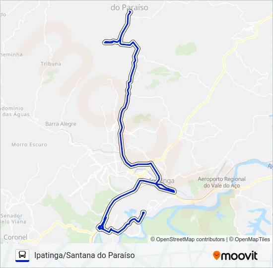UNIVALE 3021-1 Bus Line Map