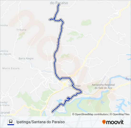 UNIVALE 3021-1 Bus Line Map