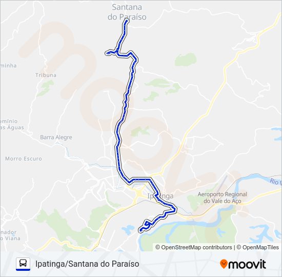 UNIVALE 3021-1 Bus Line Map