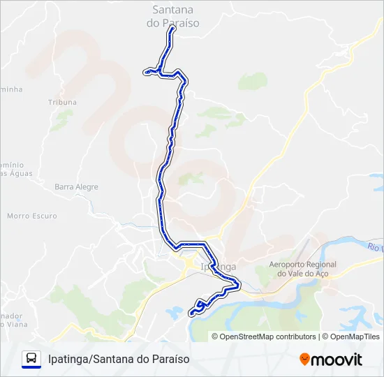 UNIVALE 3021-1 Bus Line Map