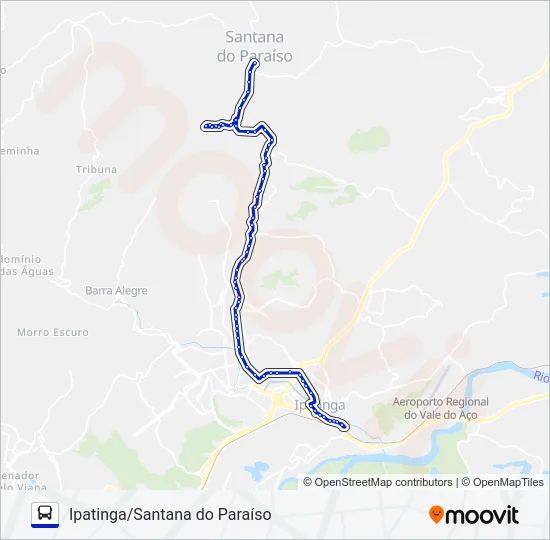 UNIVALE 3021-1 Bus Line Map