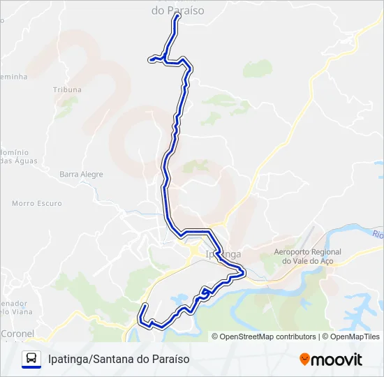 UNIVALE 3021-1 Bus Line Map